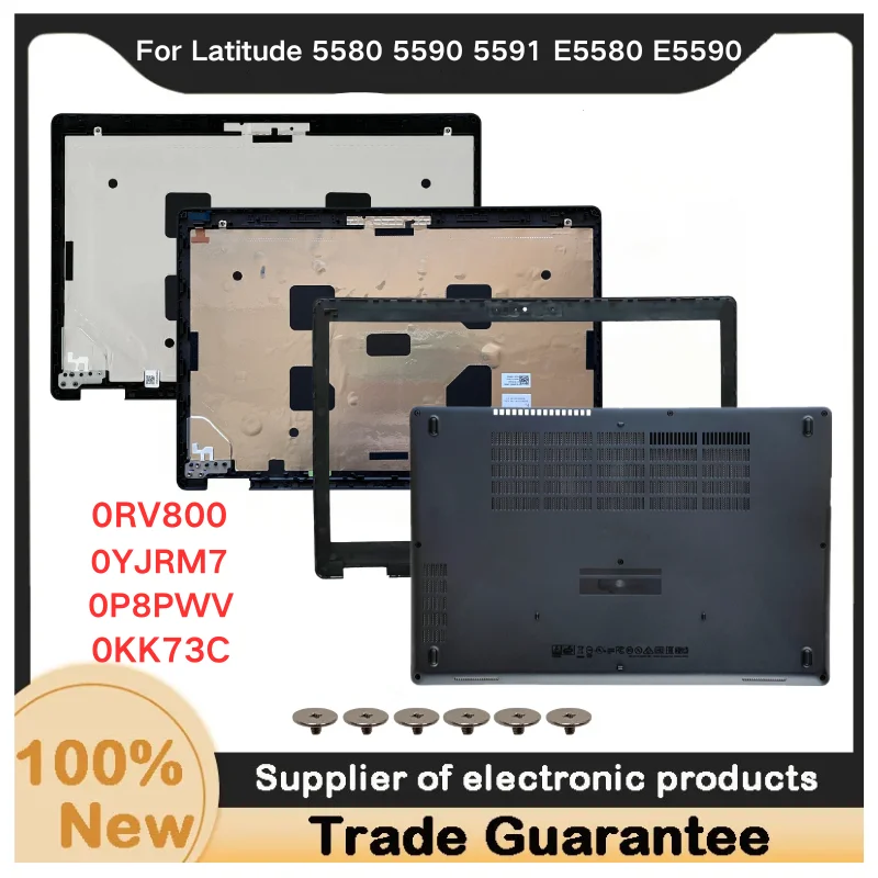 Image of Neu für Kailxuling Latitude 5580 5590 5591 E5580 E5590 Precision 3520 3530 LCD-Rückabdeckung 0RV800 /LCD-Frontblende /Untere Basis