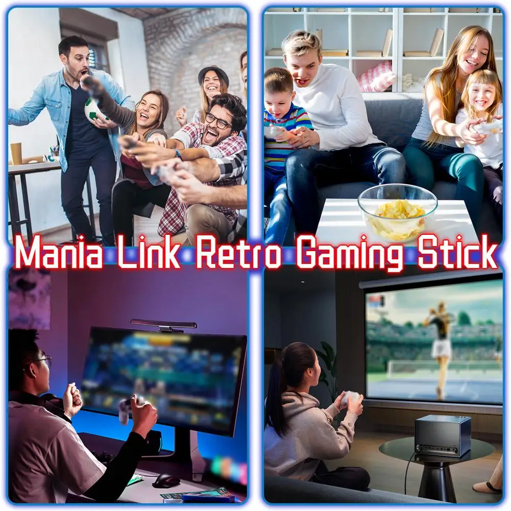 

M8PULS Игровая консоль с телевизором Аркадная ТВ-игровая консоль Stick Gaming Link Game Mania Высокое ретро-консоль Качество Retro Home B4S1