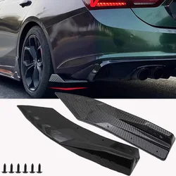 For BMW 4 Series F32 F33 F36 G22 G23 G26 2014-on 2pcs Rear Bumper Lip Wrap Angle Diffuser Splitter Canard Spoiler