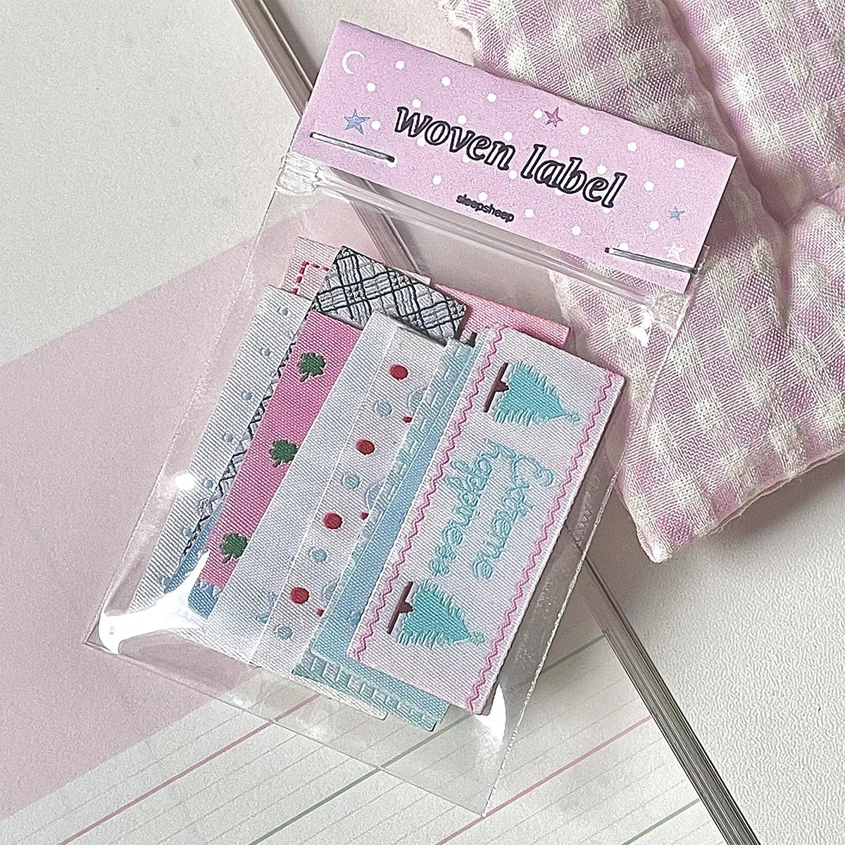 Adhesive cloth sticker, sewing handmade clothing weaving mark