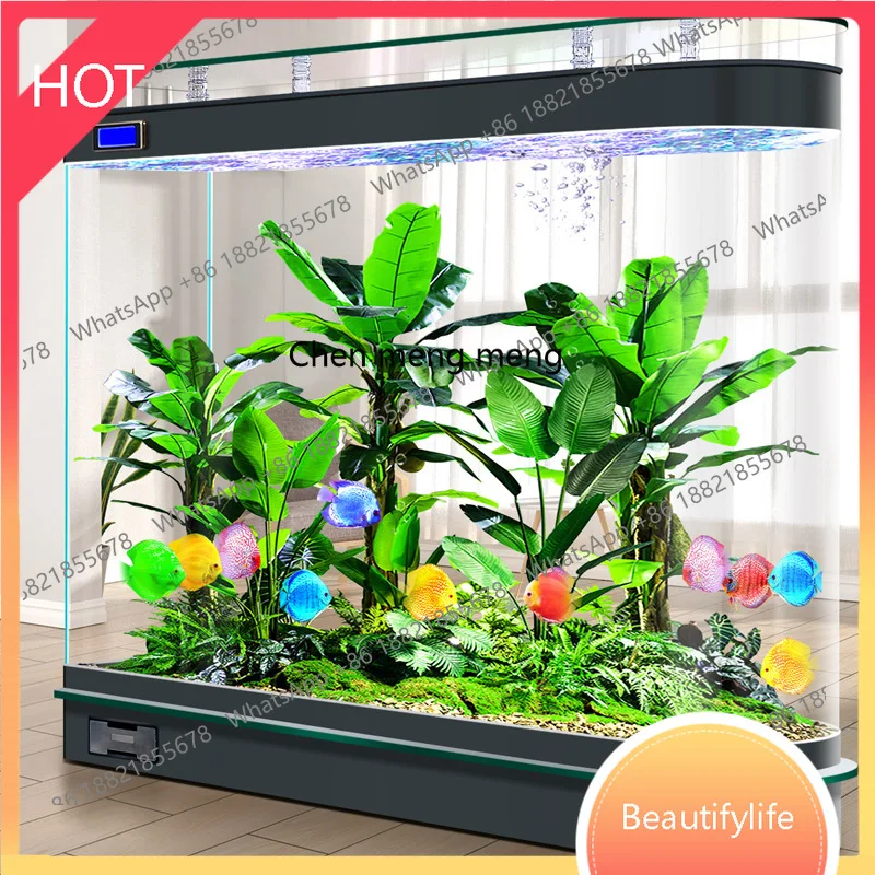 

A51 Перегородка для гостиной, стекло для аквариума, ленивое, безводное, среднего размера, бытовая, самообработанная, экологическая, золотая рыбка, загар