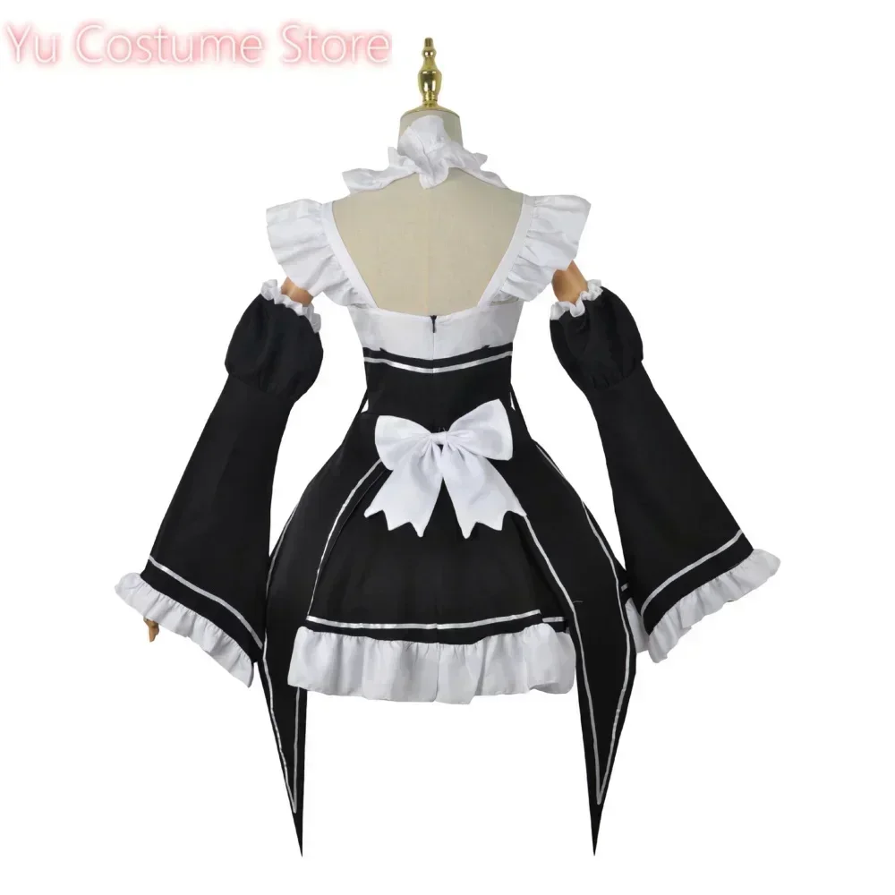 

Yu Costume Anime Ram Rem Lolita Meid Cosplay Re Leven In Een Andere Wereld dan Nul Kostuums Vrouwen Loli Jurk Halloween Feestpak