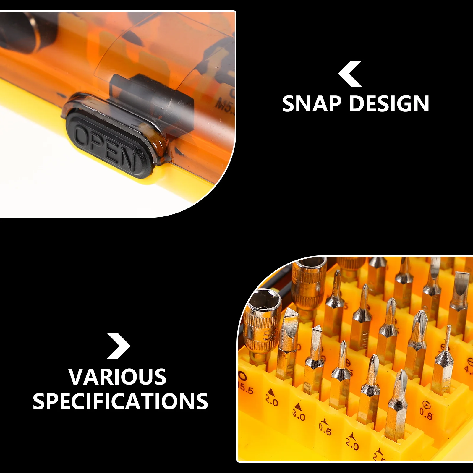 

1Set Multi-Function Screwdriver Set Multi-Bit Electronics Repair Tools Phone Pc Repairing Kit Disassembly Repair Instruments