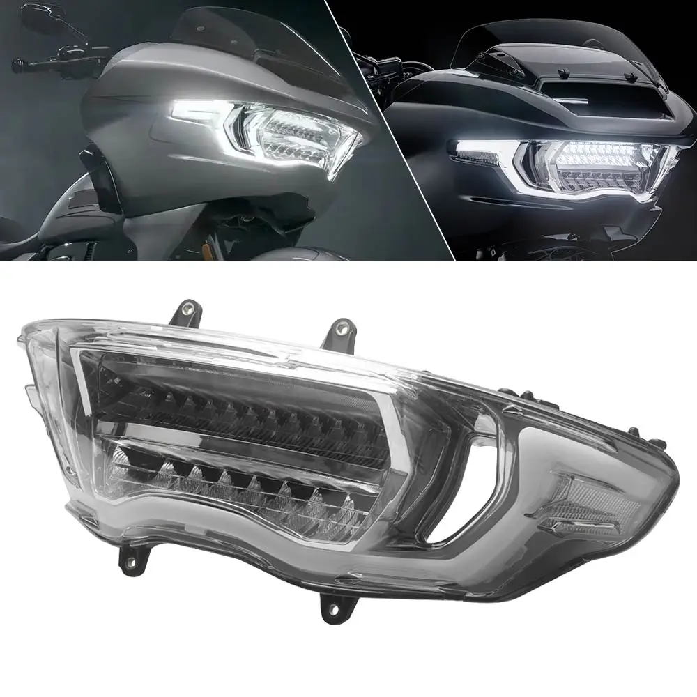 

Brand New Headlight Fits For Harley Davidson Road Glide Fltrt Fltrxse Fltrxstse Fltrx Fltrxl 2023-2026 Black Housing Clear Lens