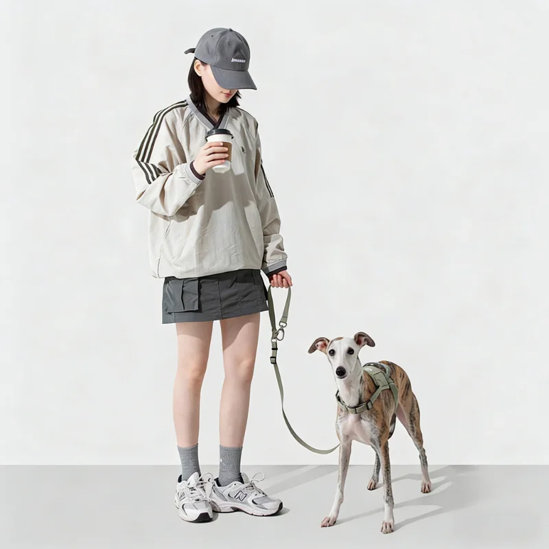 

2s Quick-On Dog Harness, No-Choke Anti-Pull Vest, Front & Back Clip, Tracker Pocket, Reflective, Breathable