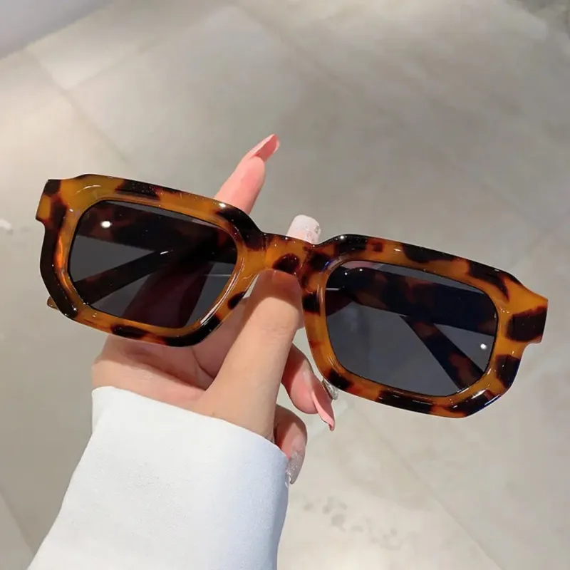 Vintage Rectangle Frame Sunglasses Man Fashion Sun Glasses Luxury Brand Design UV400 Shades Eyewear Women Goggles ﻿ view 4