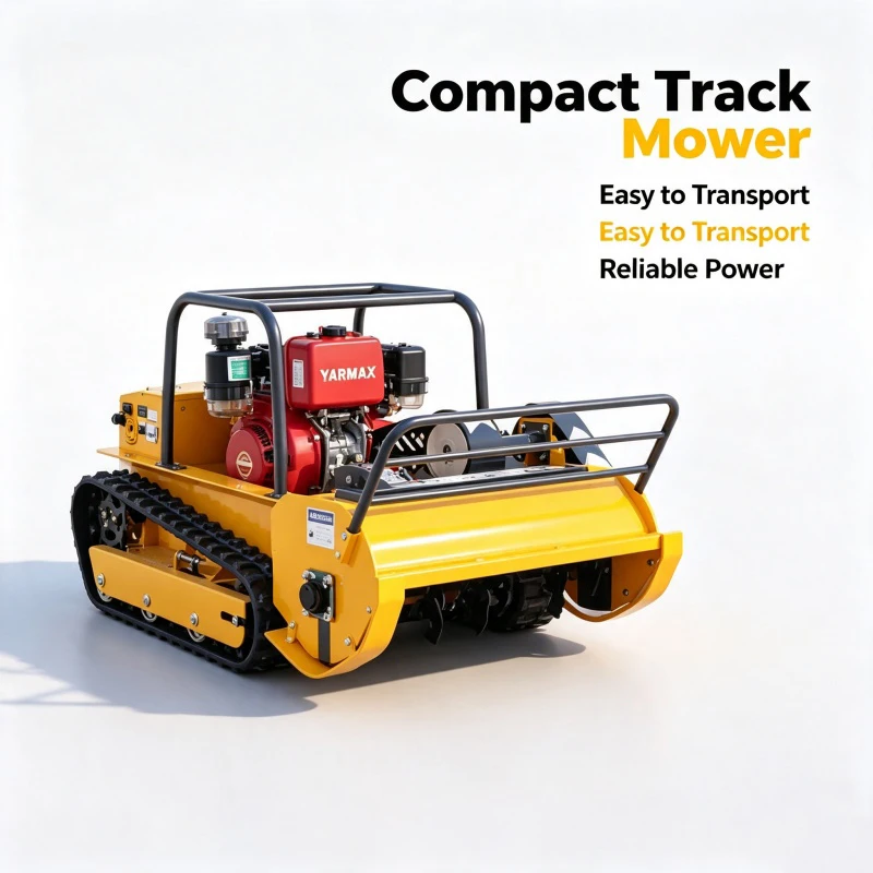 Customized Remote Control Flail Mower seedling nursery mulching care, low cutting height protect new sapling rhizomes