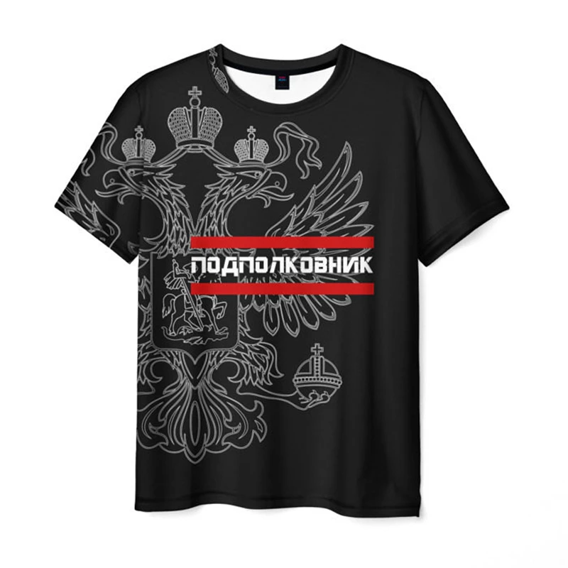 Russia Stavropol 3d Printed T-shirt Men's Streetwear Fashion Short Sleeve T Shirts National Emblem Pattern 2024 Casual Tee Top