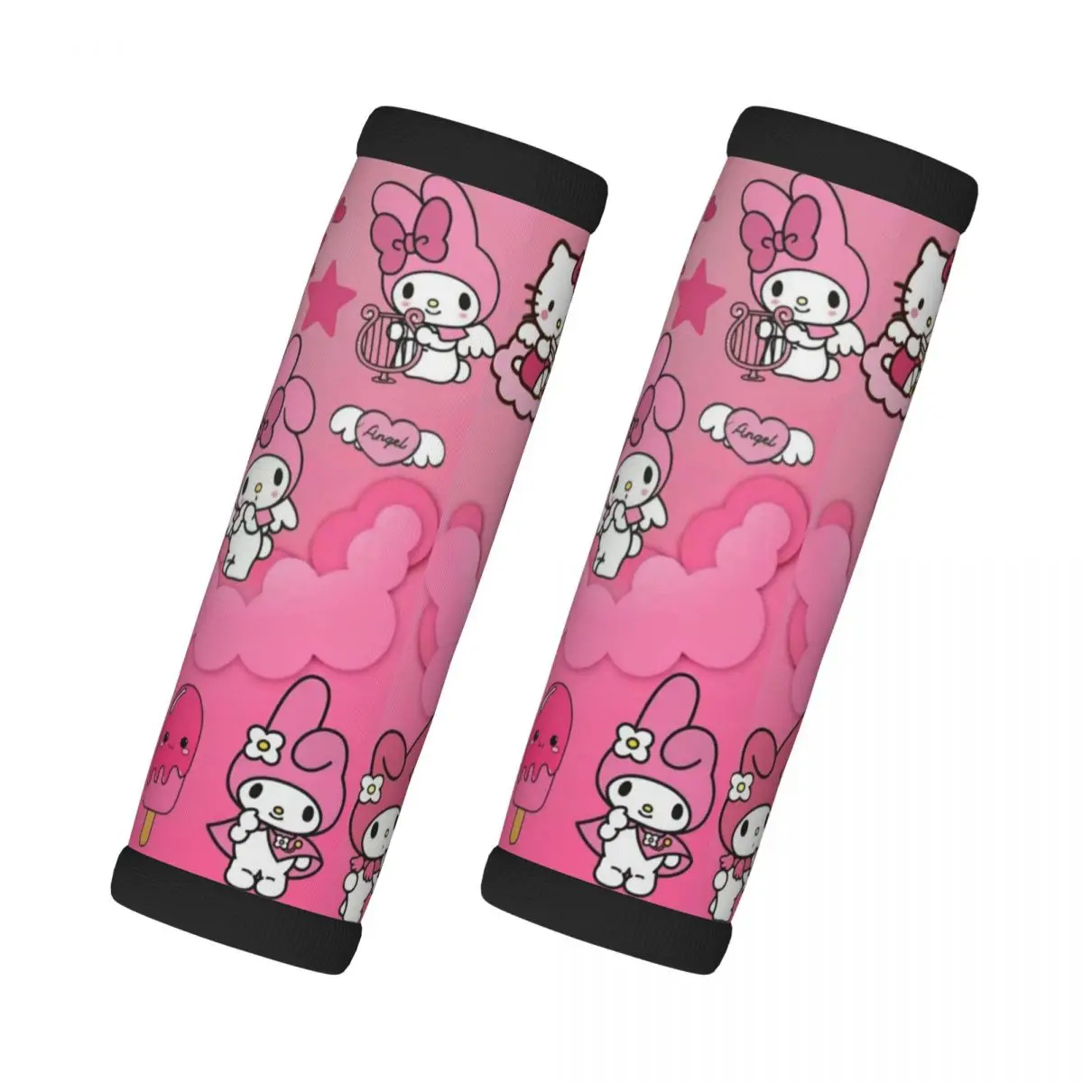 

Custom Cartoons Melody Luggage Handles Wrap Grips 2 Pcs Neoprene Suitcases Luggage Travel Accessories For Backpack Shoulder Pad