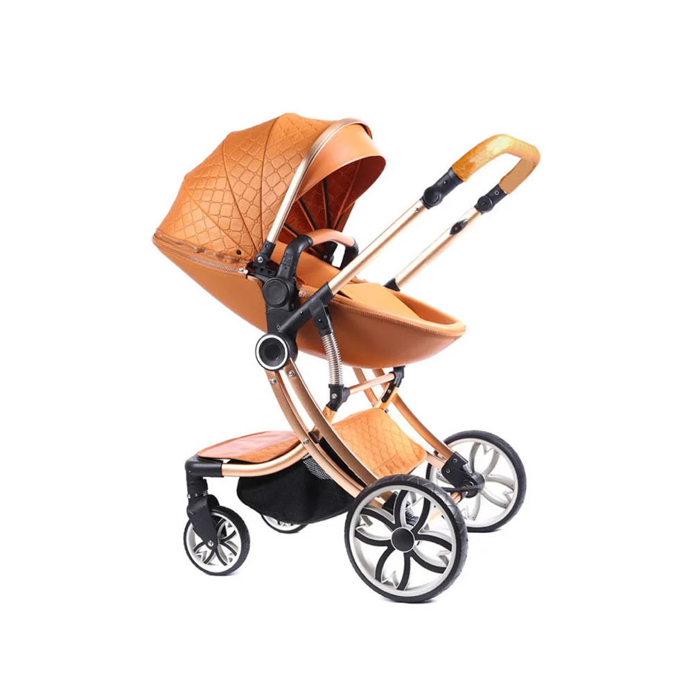 EN1888 Kinderwagen Stroller Baby Carriage Pushchair High Landscape Poussette Foldable Luxury Egg Baby Strollers Pram 2 In 1