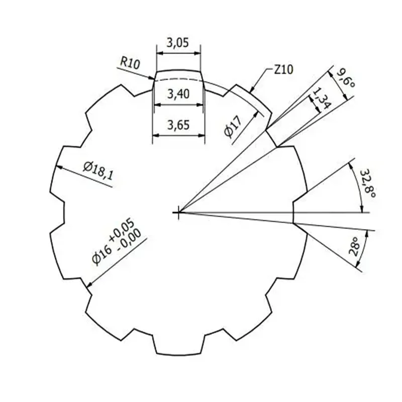 Imagem -02 - Ferramentas Personalizadas Spline Broaching Cutter Material Hss m2 6542