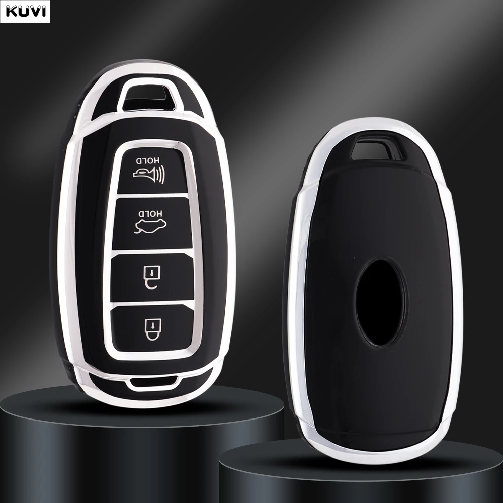3/4 Taste TPU Auto Schlüssel Fall Abdeckung Shell Für Hyundai Elantra Grandeur Accent Solaris Sonata Palisade Kona Creta I20 I30 IX35 IX25