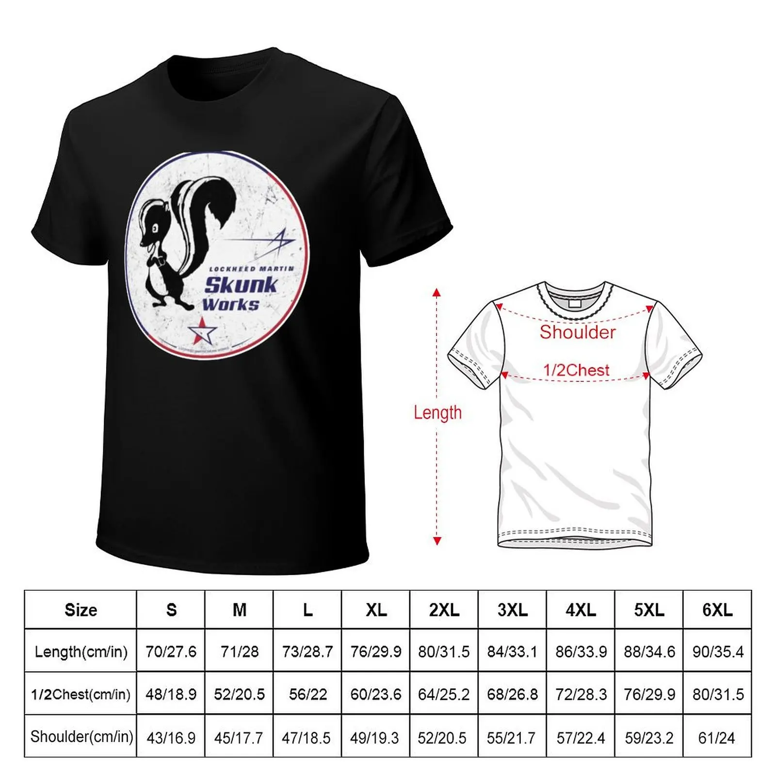 SKUNK WORKS T-Shirt man t shirt summer T-Shirt
