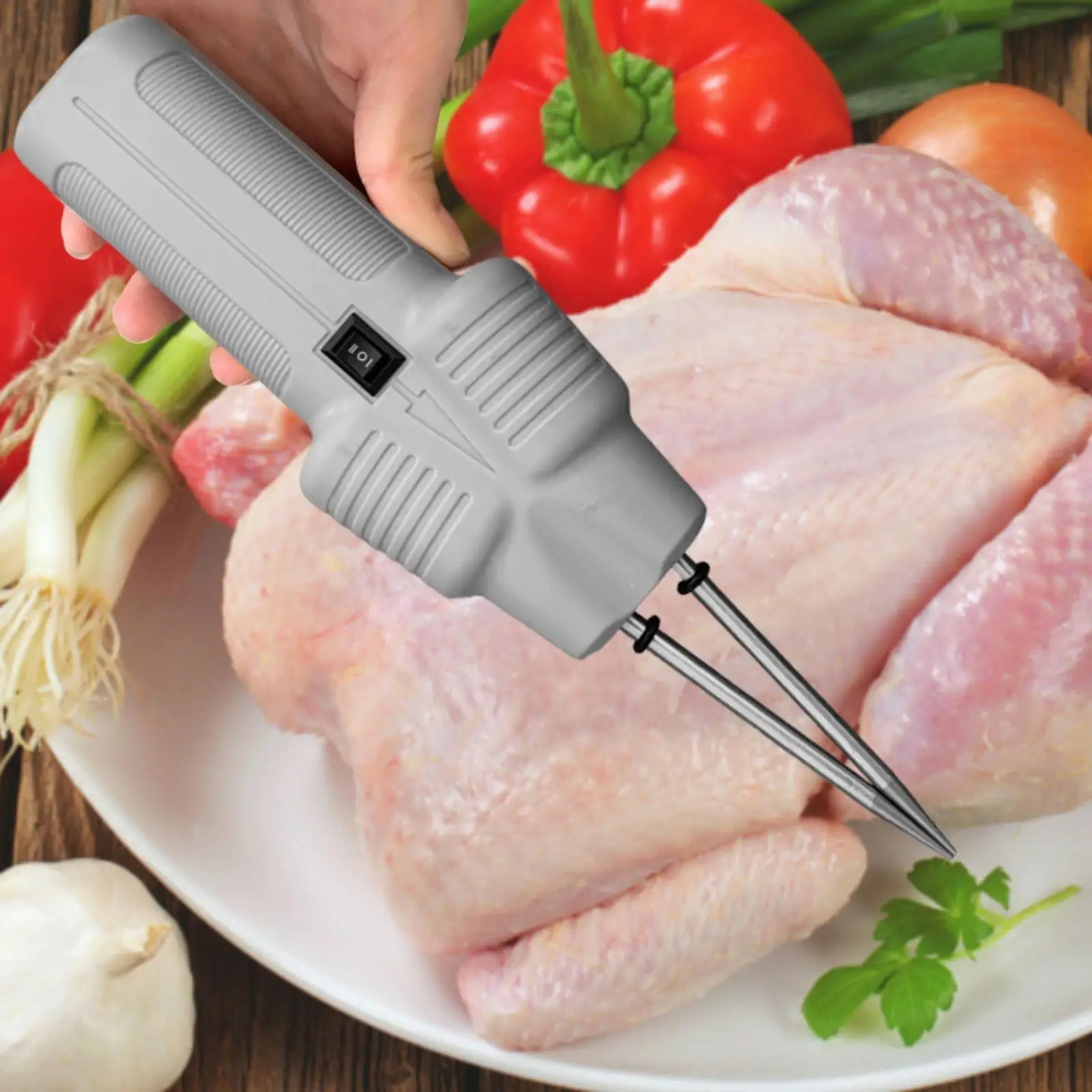 Electric Poultry Plucker Automatic Epilator USB Rechargeable Chicken Defeather Machine for Bird Chicken Poultry Goose Turkey