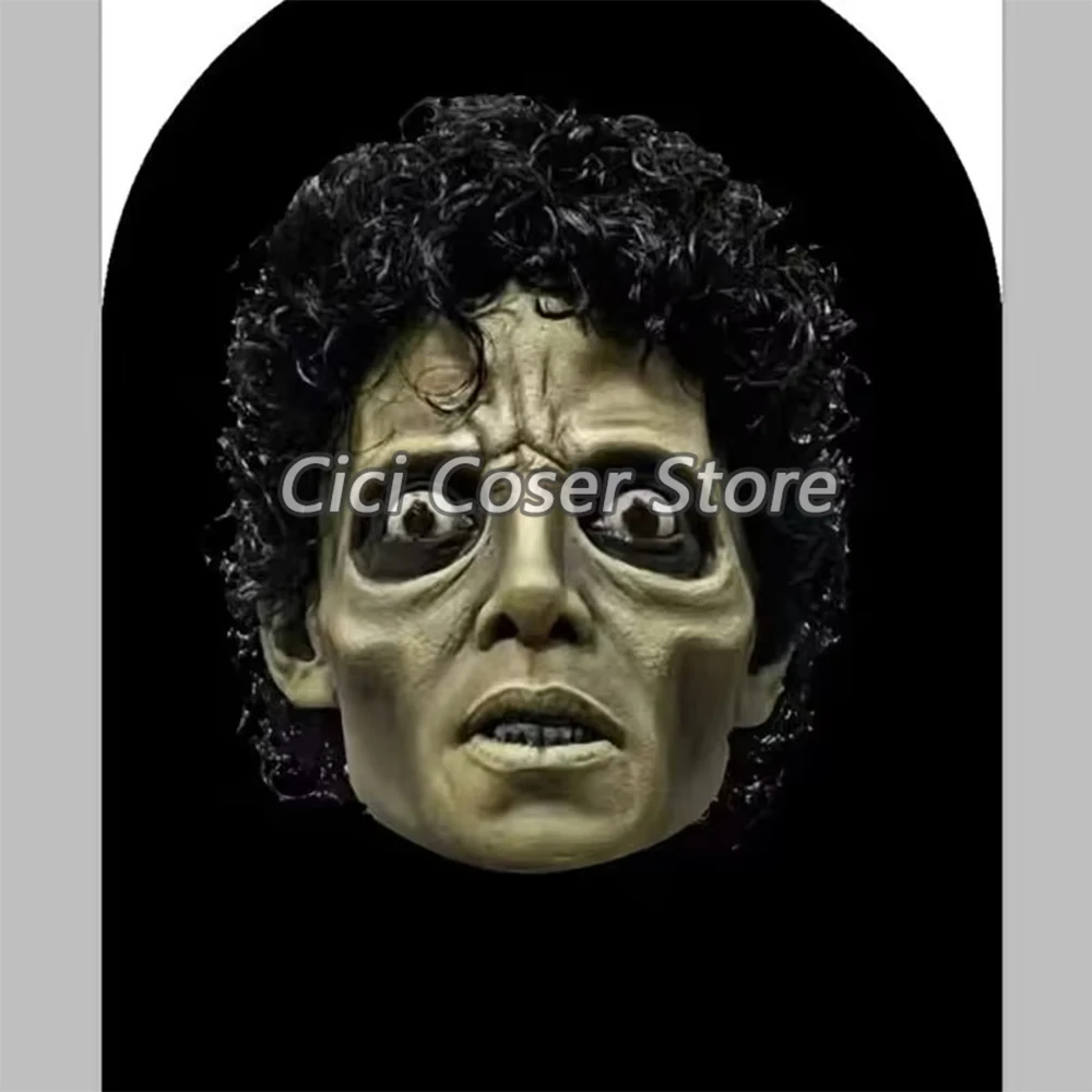 3D Printed Realistic Michael Jackson Mask Mesh Breathable Full Face  Balaclava Hip Hop Hood Adults Halloween Party Fancy Dress