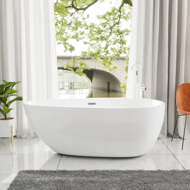 for Bathtub Household Integrated Seamless Goose Egg Water Drop Shaped Small Apartment Independent Bed and Breakfast Hotel