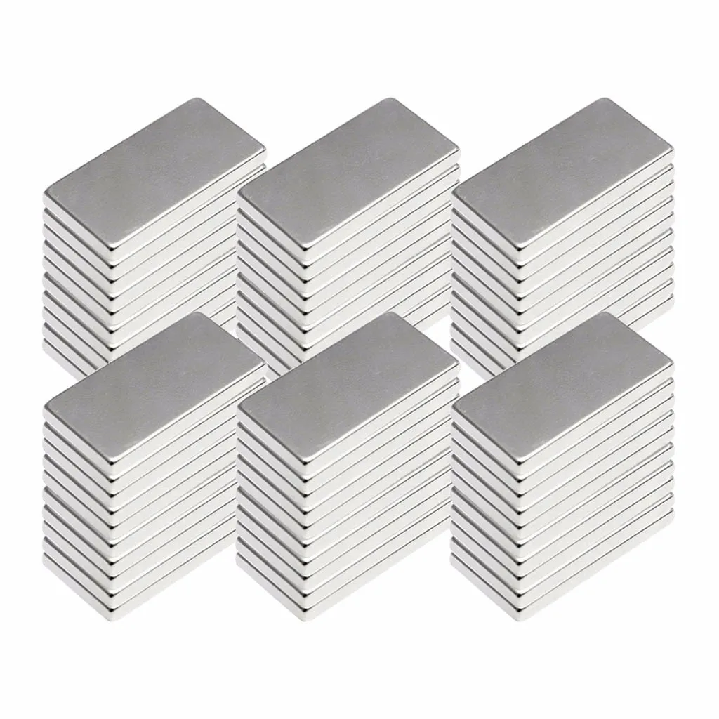 N52 20x10x2mm Neodymium Block Magnet Rare Earth Magnets Powerful Neodymium Bar Magnets, Rare-Earth Metal Neodymium Magnet