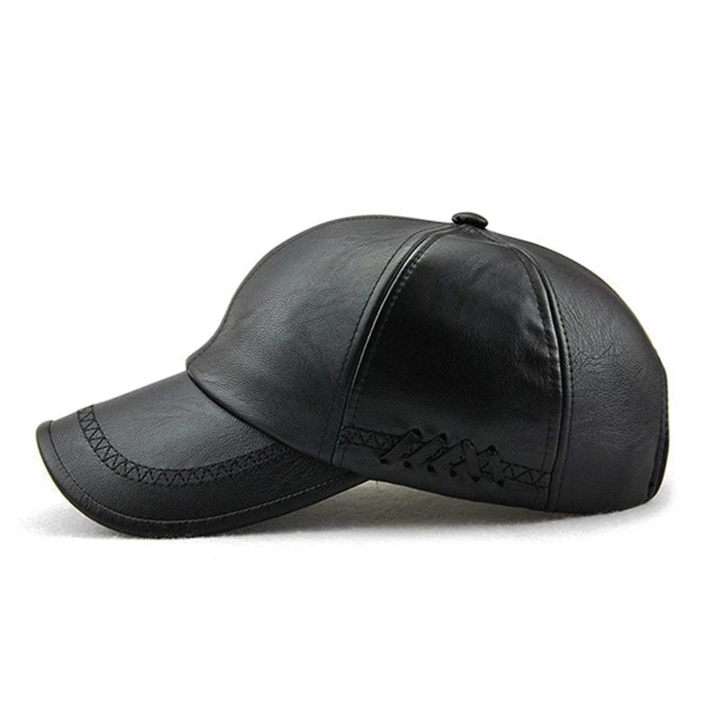 Vintage Leather Baseball Cap Men Fashion Leisure Caps Comfortable Retro Visors Hat Man Autumn Summer Snapback Hats Casual Gorras