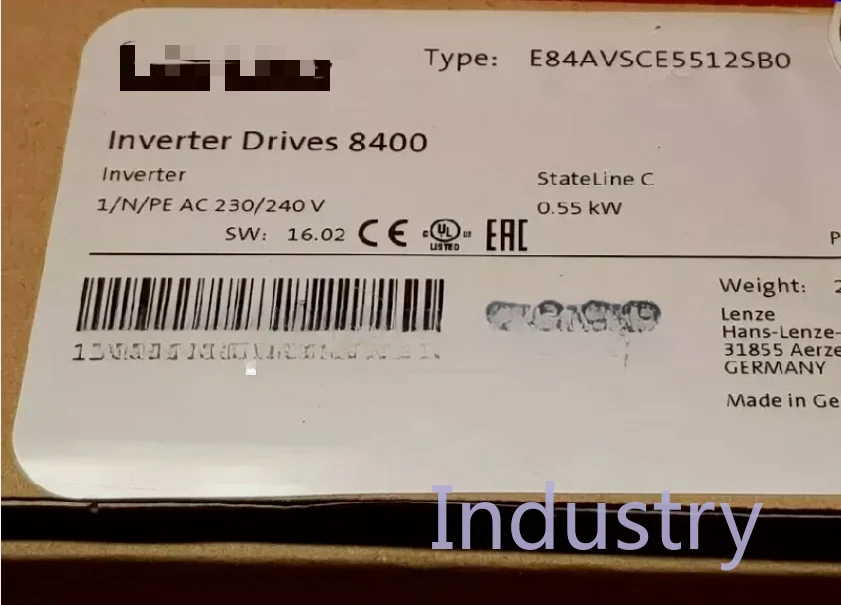 

1 шт. новый инвертор E84AVSCE5512SB0(DHL/FedEx/UPS)