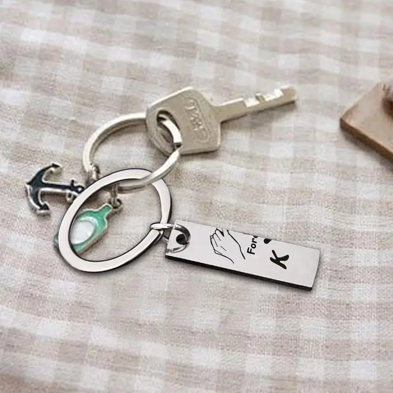 พวงกุญแจคู่รัก1คู่ชุดพวงกุญแจตกแต่งกระเป๋าเป้สะพายหลังความรักตลอดกาลของขวัญคู่สำหรับวันครบรอบวันวาเลนไทน์ปีใหม่