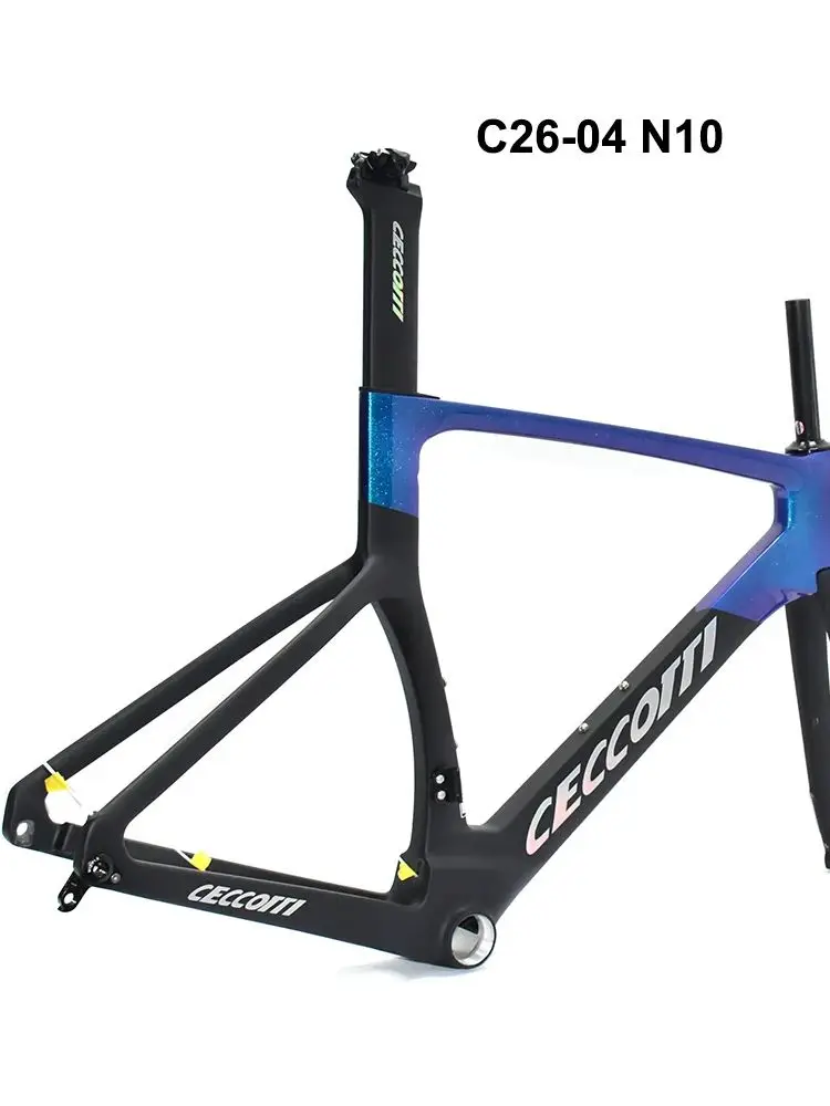 AliExpress ceccotti 2025 New Carbon Road Bicycle Frame, Full Hidden Cable Line, Disc Brake, Racing T47, Bottom Bracket, DPD Shipping