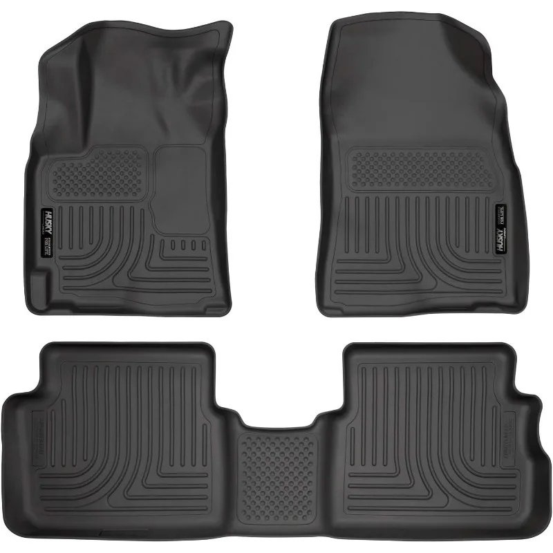 US Weatherbeater Floor Mats | Fits 2009-2013 Toyota Corolla/Matrix, 2009-2010 Pontiac Vibe | Front & 2nd Row,3-pc Black - 98531