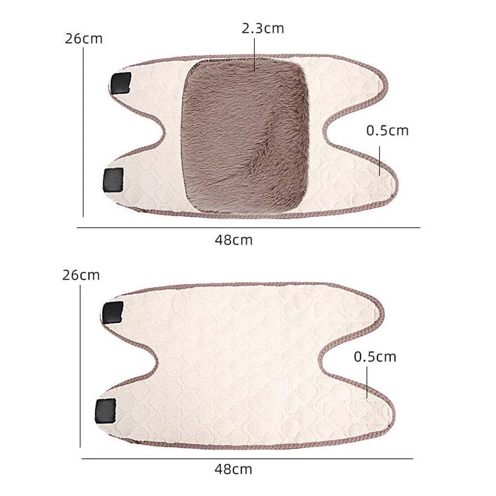 القديمة الباردة الساقين منصات الركبة الدافئة إصابة الانتعاش سميكة الفراء الشتاء دعامة الركبة الرياضة اكسسوارات الكشمير Forfend الرياح الباردة