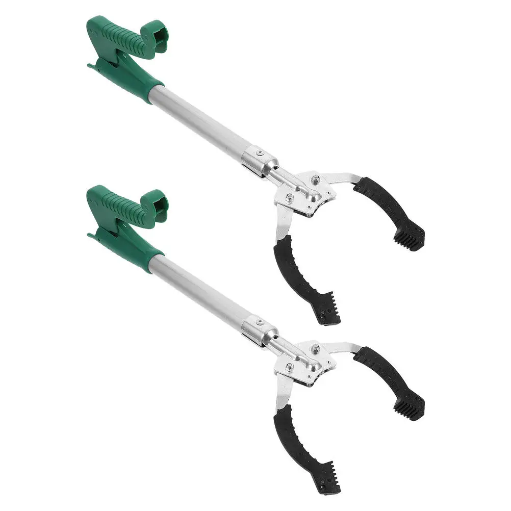 

2Pcs Grabber Reacher Tool Plastic Trash Picker 40Cm Ergonomic Claw Grabber for Elderly Seniors Mobility Assist Litter Pickup