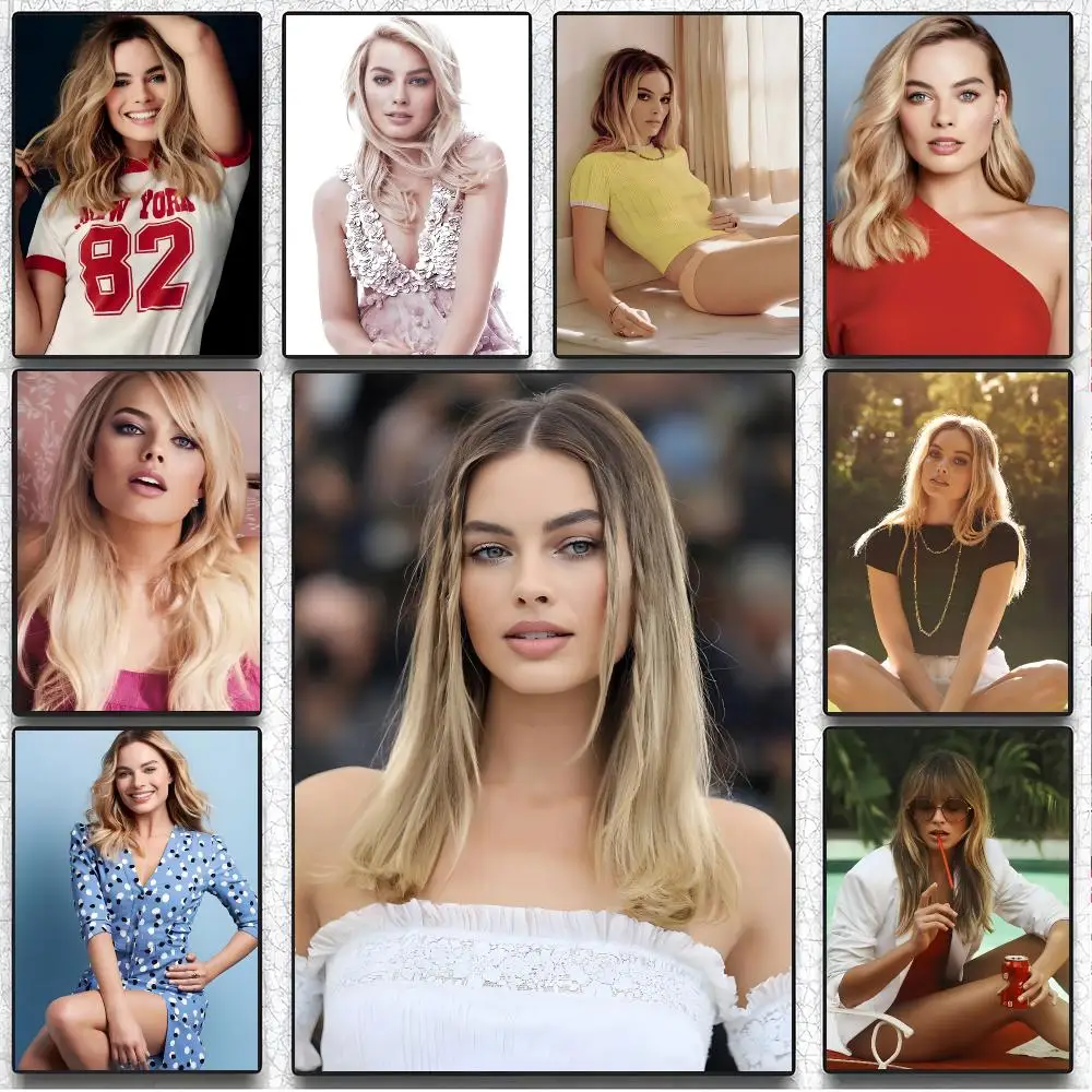 Glamorous Celebrity M-Margot Robbie Poster Art Wall Decor Indoor Outdoor for Collectors