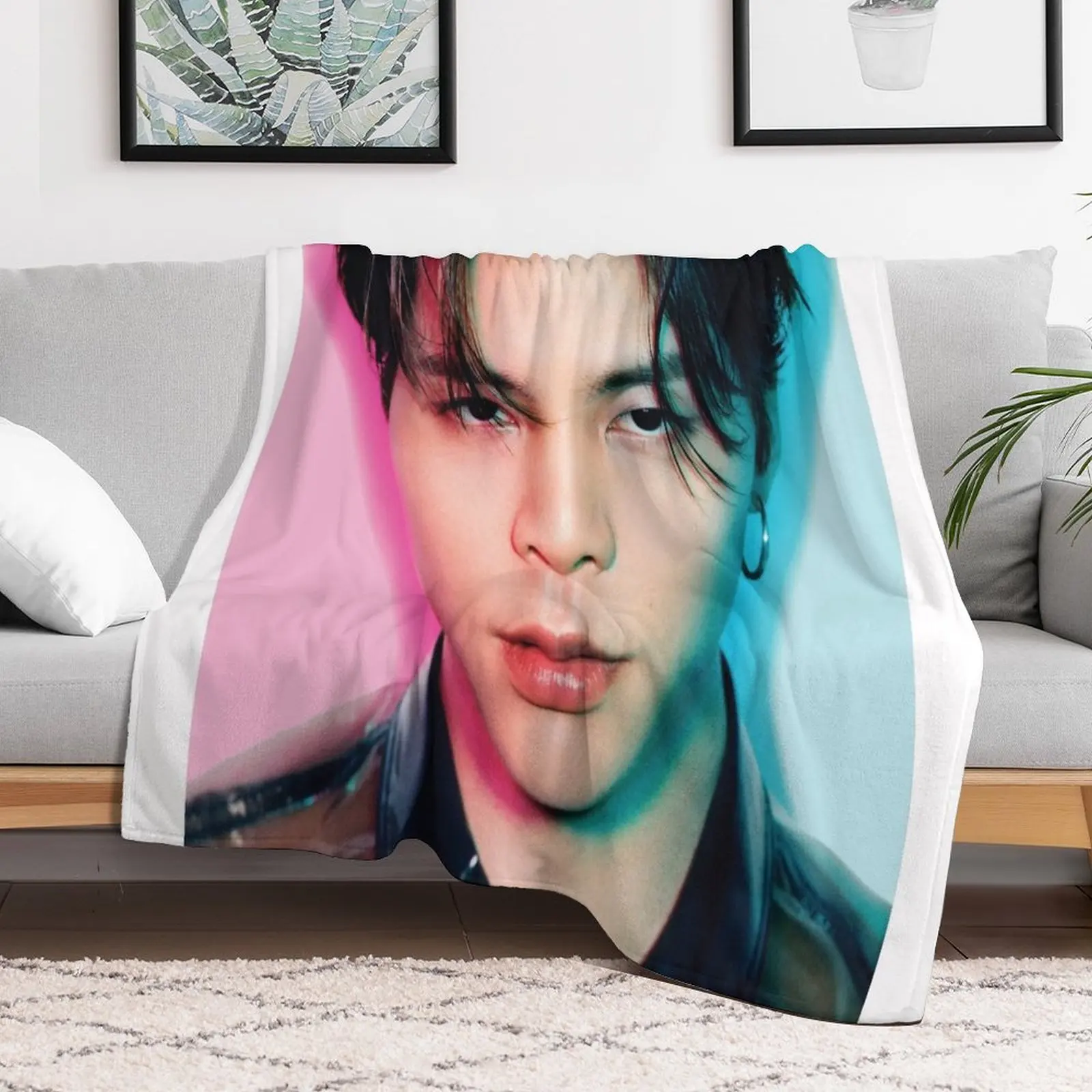 Johnny NCT 127 REGULATE Throw Blanket Winter beds blankets and throws Personalized Gift warm for winter Blankets