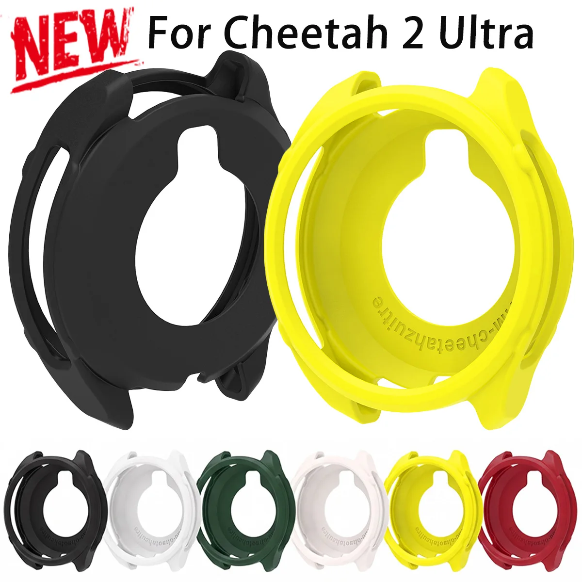 Soft Protective Case for Huami Cheetah 2 Ultra Silicone Super Light Watch Decoration Cover Anti-drop Shell for Cheetah 2 Ultra