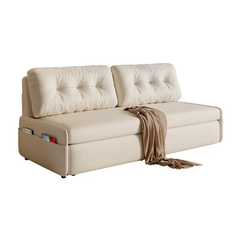 Dual-purpose small apartment, multi-functional folding simple furniture, living room, bedroom, balcony, storage bed