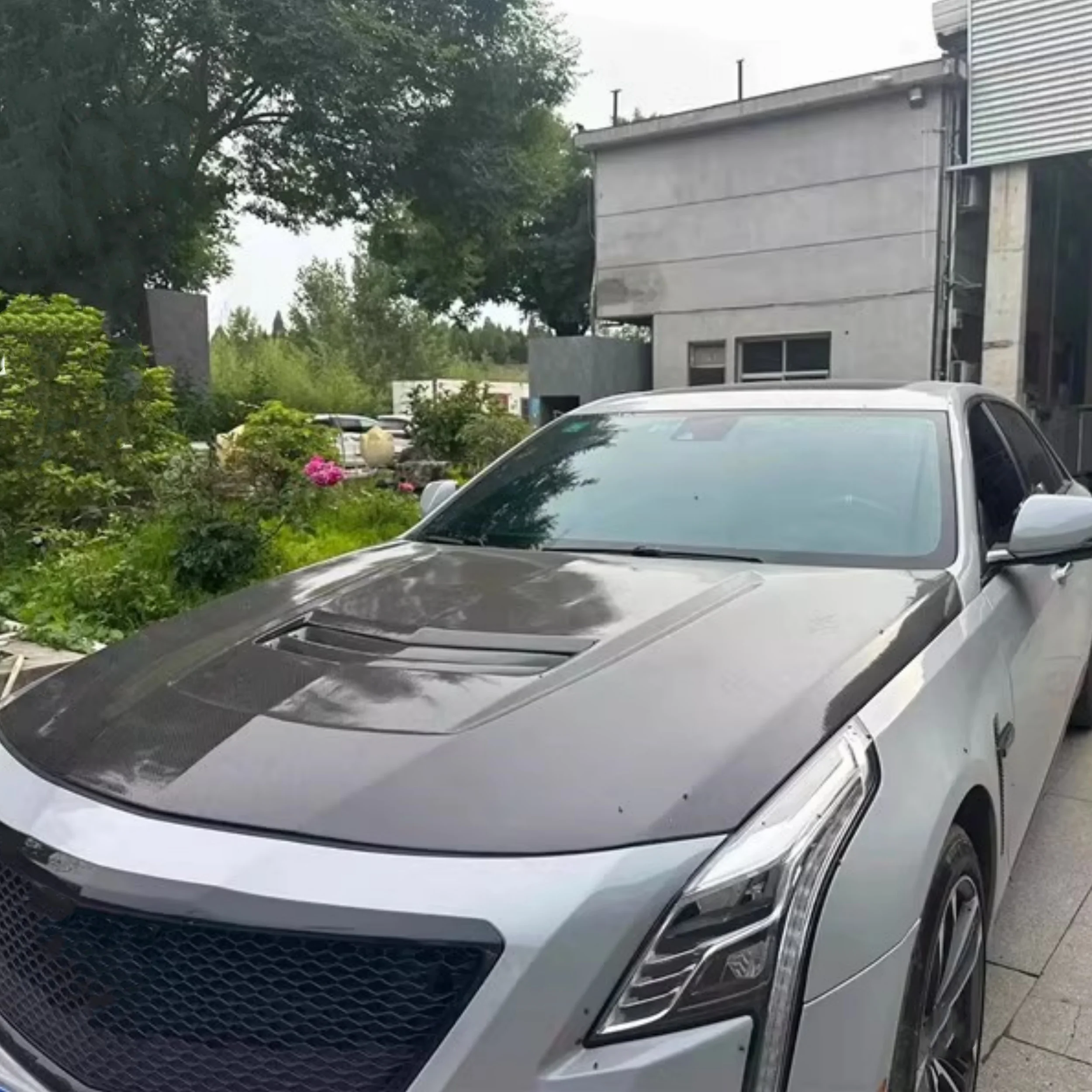 Engine cover Assembly for Cadillac CT6 modified Carbon fiber Hood Engine Bonnet Body kit Car Accessories - Image 3