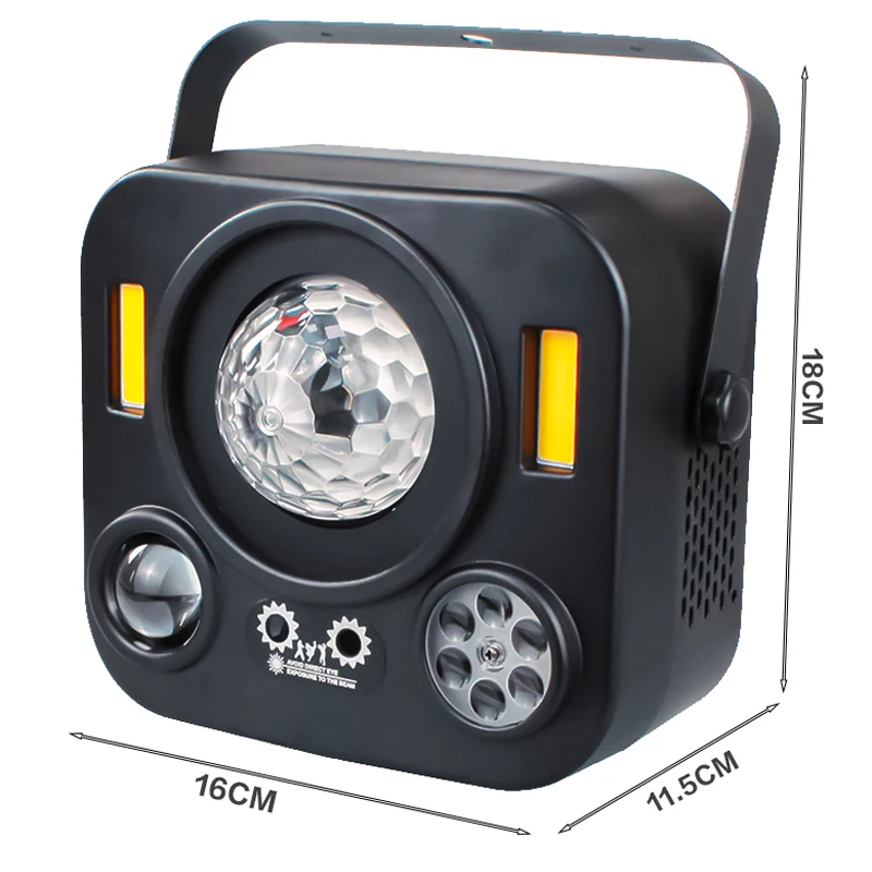 DJ التحكم عن بعد كرة سحرية ليزر التحكم الصوتي ستروب المرحلة نمط كشاف ضوئي الزفاف RGB نمط المياه DMX الغلاف الجوي l #3