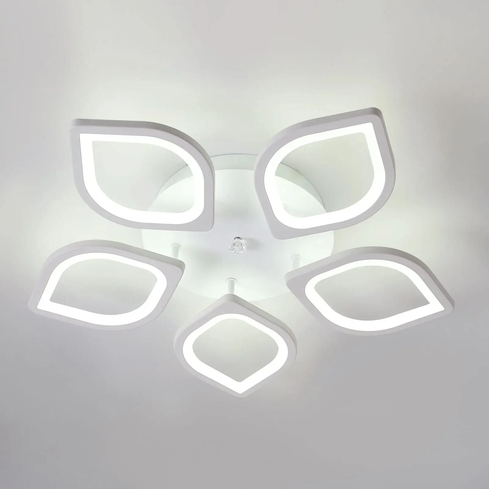 

Living Room Ceiling Light, 3000-6500K Dimmable Acrylic Modern LED Flower Ceiling Light with Remote Control, Modern Ceiling Lamp