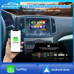 Wireless CarPlay Android Auto for Infiniti G35 Low G37 model QX60 Mirror Aftermarket Camera CarPlay Upgrade Retrofit multimedia