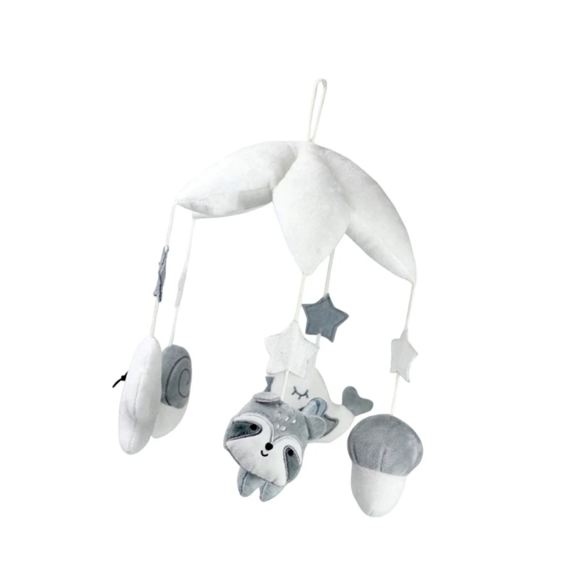 ทารก Crib แขวน Rattle ตุ๊กตาสัตว์ดนตรีมือถือของเล่นเด็ก Bed ของเล่น 15UB