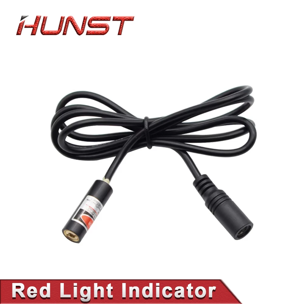 HUNST Red Dotted Beam Light 650nm 5V 10mW Infrared Adjustable Laser Module Locator &Adapter for Fiber Marking or Cutting Machine