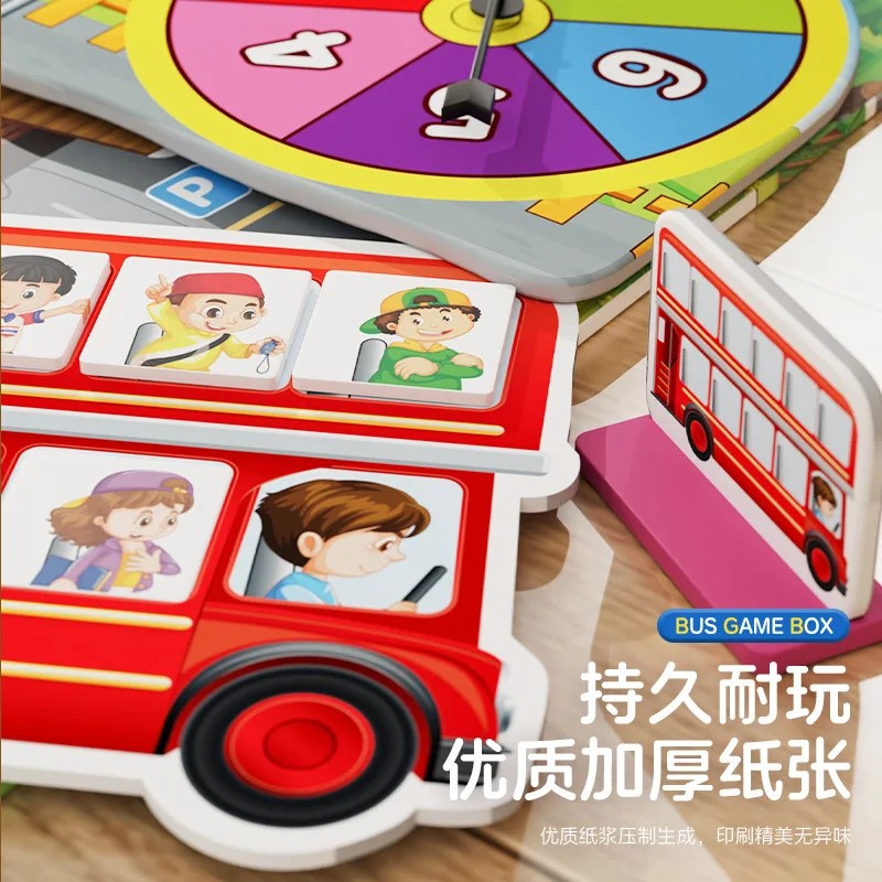 Lustiges Bus-Plattform-Puzzle für Eltern und Kinder, Spielzeug für Kinder, Desktop-Spiel