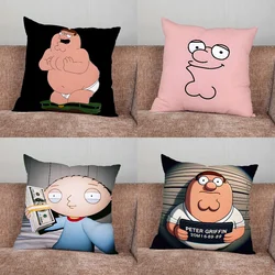 F-Family Funny Guy Pillow Case For Home Bedroom Car Office Decoration Living Room Sofa Cushion Cover Suitable