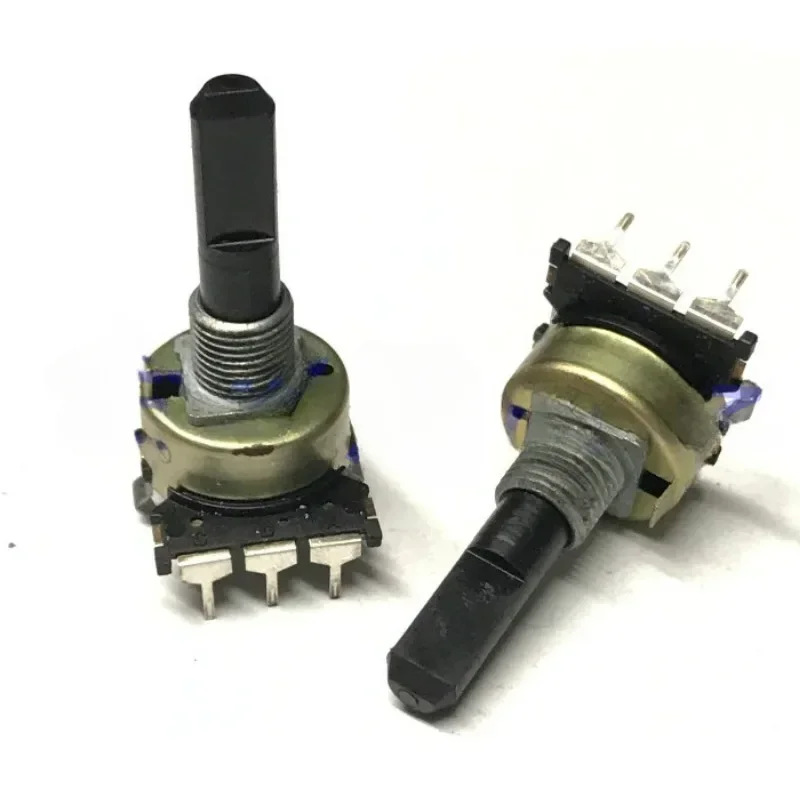 5PCS Combined audio volume adjustment potentiometer  encoder rotates 360 degrees with 24 positioning pulses.
