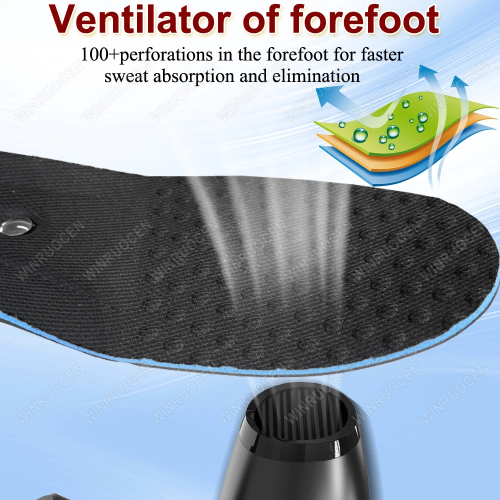 2-5cm Height Increase Insoles Magnet Adjustable Arch Support Shock Absorbant  Orthopedic Cushion Heel Inserts Unisex Foot Pads image 5