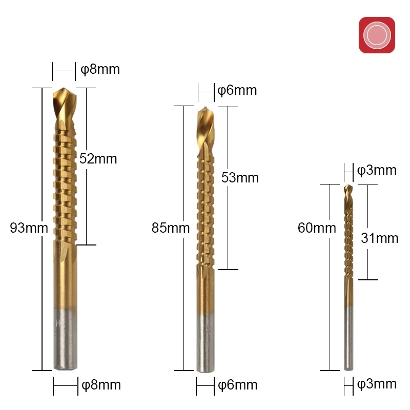 Step Drill Bit And Drill Bit-Milling Cutter 6Pcs/Set.Countersink For Metal/Wood，Drill For Metal Cone 32MM,Stage Light