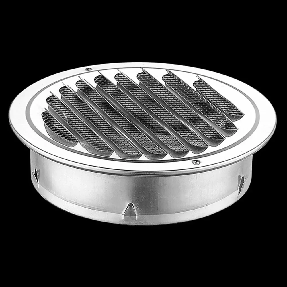 

Circle Air Vent Grill Cover 70-300mm Round Stainless Steel Vent Grille Exterior Wall Duct Ventilation Tool