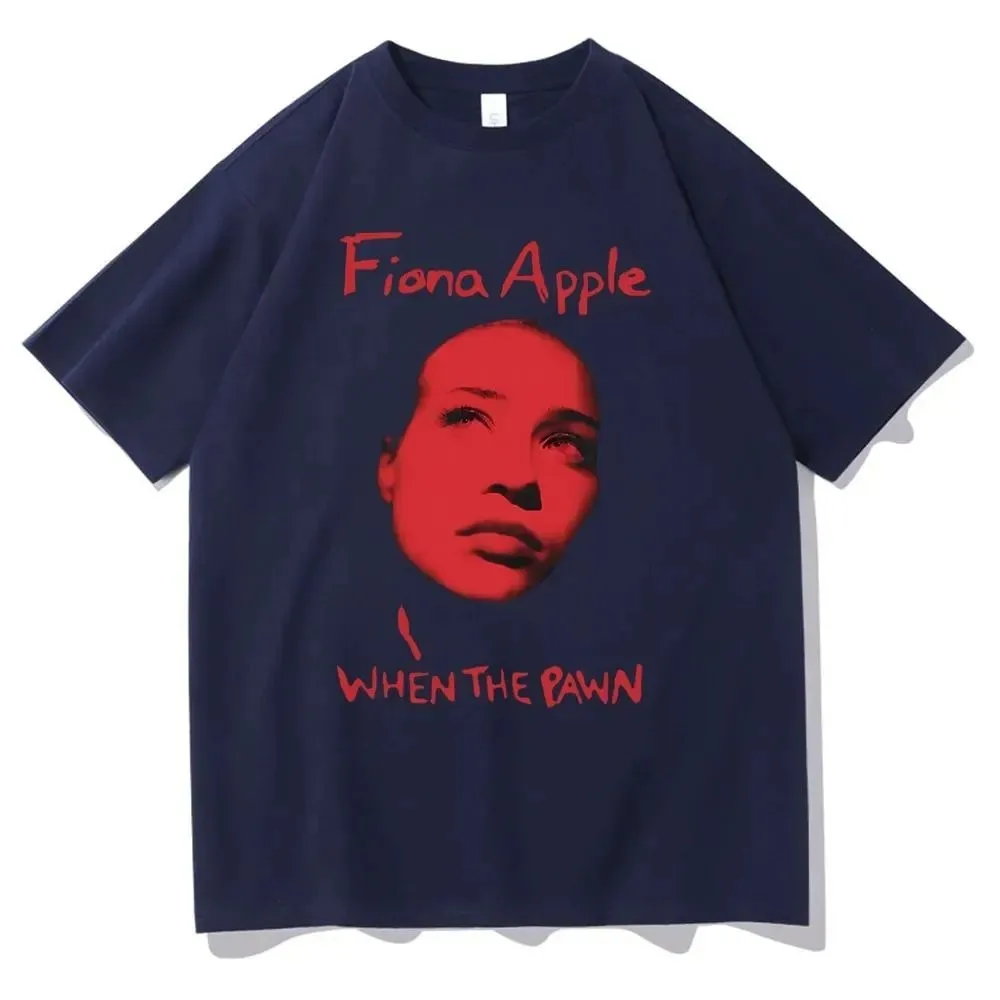 Rock Singer Fiona Apple Print T-shirt Men Women Fashion Rock Short Sleeve T shirt Male Vintage Oversized T Shirts Gift for Fans