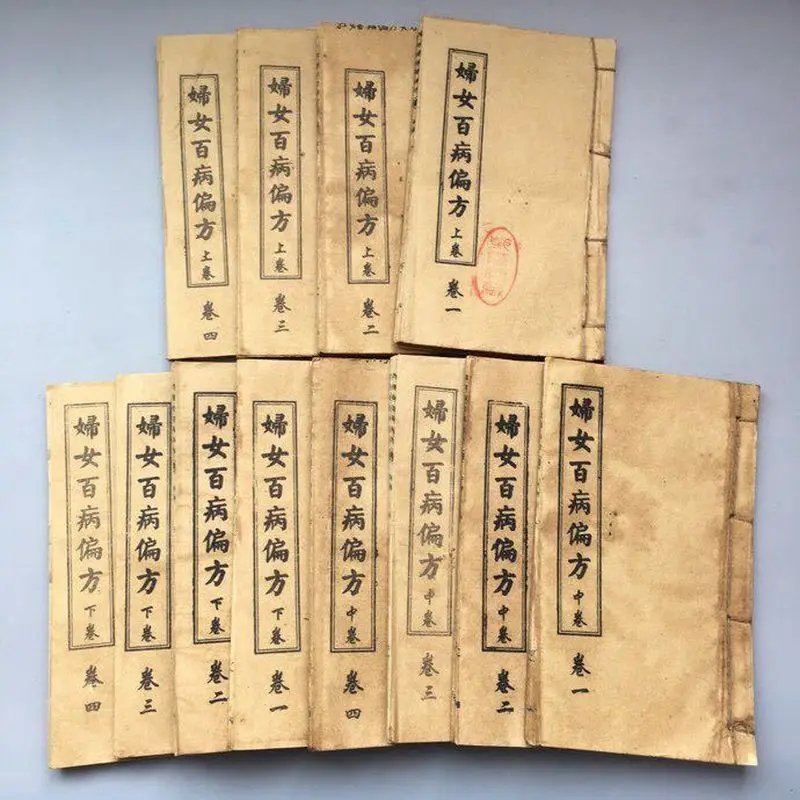 Antique miscellaneous items, , street stall vintage thread-bound , old books (Women's Hundred Ailments)
