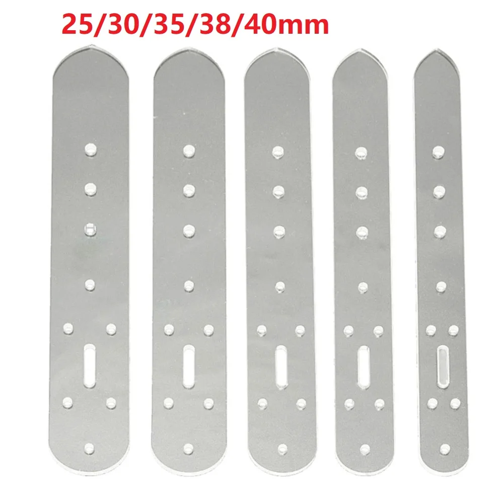 5Pcs Plastic Leather Belt Buckle Head End Orientate Punch Hole Templates Tools Belt Punch Positioning Template