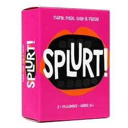 Splurt Card Game Splurt Portable Party Card Game Think Fast Say it First Pink Board Game