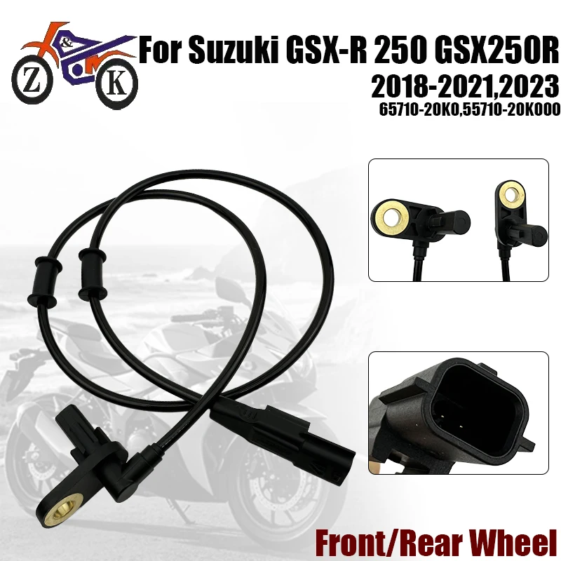 Sensor de velocidad de rueda ABS para motocicleta GW250, para Suzuki GSX250R DL250 INAZUMA 250, Sensor de velocidad ABS para rueda delantera/trasera, repuesto, 1 unidad