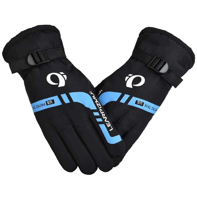 Guantes de moto de invierno para hombre con pantalla táctil impermeable al aire libre